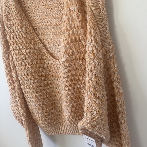 NWT Free People Coconut Loose Weave Sweater - Picture 5 of 16
